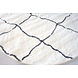 Lizzely Garden & Living Tapis rond pashmina 180cm blanc noir Lizzely Garden & Living Tapis rond pashmina 180cm blanc noir