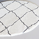 Lizzely Garden & Living Tapis rond pashmina 180cm blanc noir Lizzely Garden & Living Tapis rond pashmina 180cm blanc noir