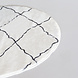 Lizzely Garden & Living Tapis rond pashmina 180cm blanc noir Lizzely Garden & Living Tapis rond pashmina 180cm blanc noir