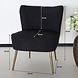 Lizzely Garden & Living Canapé-fauteuil 1 personne noir en tissu teddy Lizzely Garden & Living Canapé-fauteuil 1 personne noir en tissu teddy