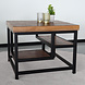 Lizzely Garden & Living Table basse industrielle Sunny 60cm en bois de manguier style de industriel Lizzely Garden & Living Table basse industrielle Sunny 60cm en bois de manguier style de industriel