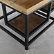 Lizzely Garden & Living Table basse industrielle Sunny 60cm en bois de manguier style de industriel Lizzely Garden & Living Table basse industrielle Sunny 60cm en bois de manguier style de industriel