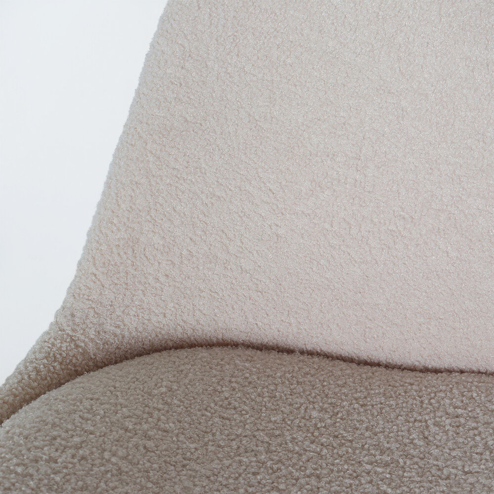 Chaise de salle à manger Viga teddy beige