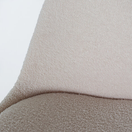 Lizzely Garden & Living Chaise de salle à manger Viga teddy beige