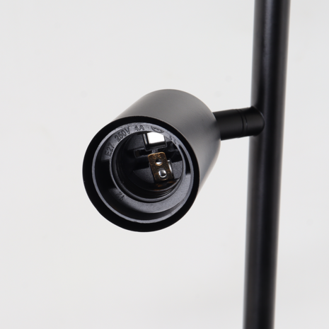 Lizzely Garden & Living Lampe sur pied de style industriel Eden noir lampadaire