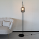 Lizzely Garden & Living Lampe sur pied de style industriel Zakkie noir or Lizzely Garden & Living Lampe sur pied de style industriel Zakkie noir or