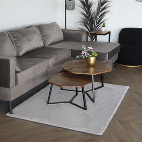 Lizzely Garden & Living Tapis 120x160cm blanc crème à poils longs Liv moelleux