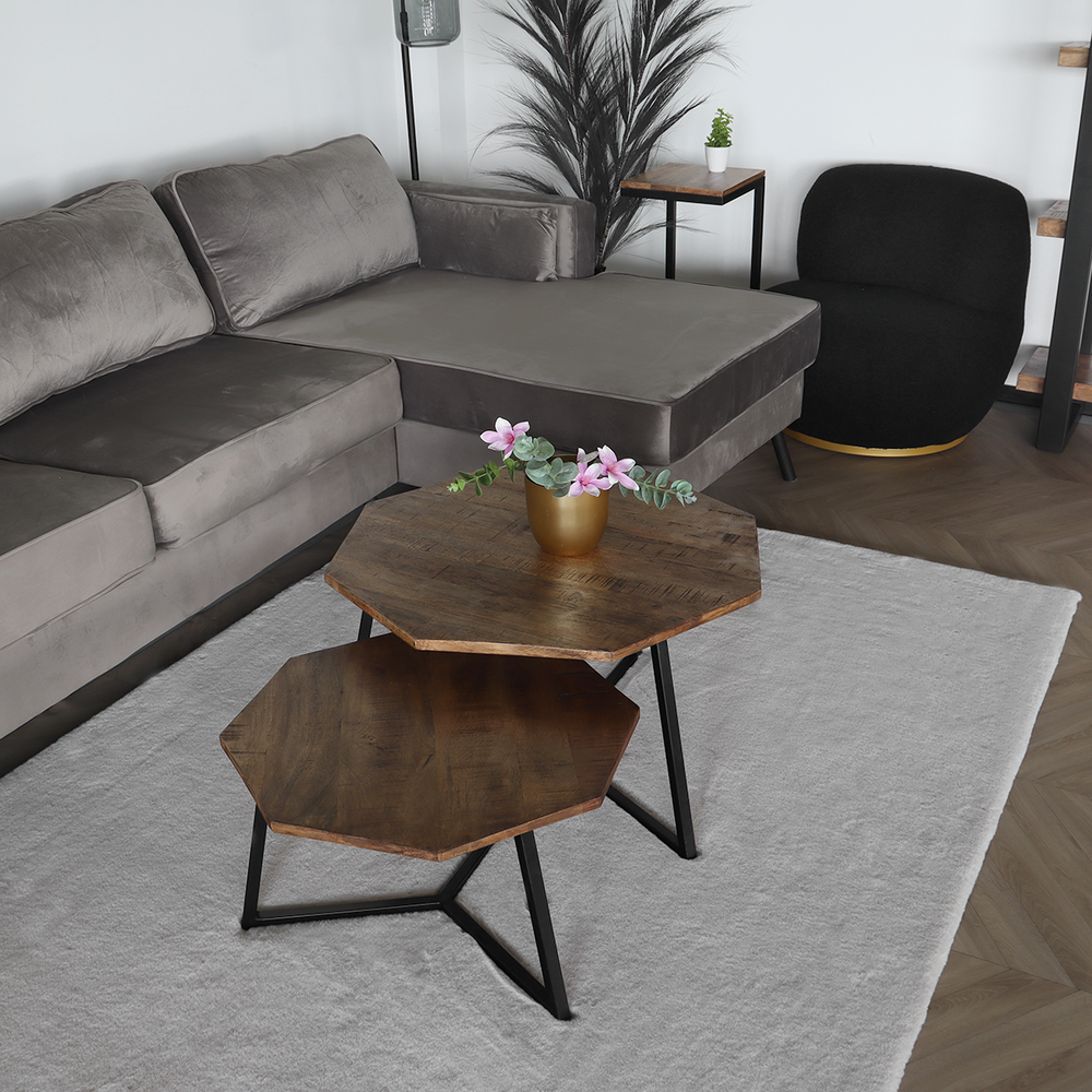 Tapis 160x230cm blanc crème à poils longs Liv moelleux