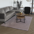 Tapis 160x230cm rose à poils longs Liv moelleux