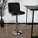 Lizzely Garden & Living Tabouret de bar Anel avec dossier en tissu teddy noir Lizzely Garden & Living Tabouret de bar Anel avec dossier en tissu teddy noir