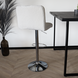 Lizzely Garden & Living Tabouret de bar Anel avec dossier en tissu teddy blanc Lizzely Garden & Living Tabouret de bar Anel avec dossier en tissu teddy blanc