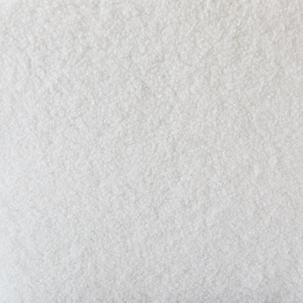 Tabouret de bar Anel avec dossier en tissu teddy blanc Tabouret de bar Anel avec dossier en tissu teddy blanc