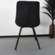 Lizzely Garden & Living Chaise de salle à manger De Vince teddy bouclé noir Lizzely Garden & Living Chaise de salle à manger De Vince teddy bouclé noir