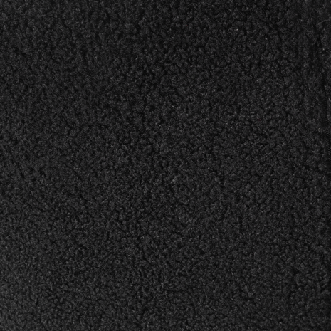 Lizzely Garden & Living Chaise de salle à manger De Vince teddy bouclé noir