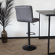 Lizzely Garden & Living Tabouret de Bar Anel avec dossier simili cuir anthracite avec pied noir chaise de bar Lizzely Garden & Living Tabouret de Bar Anel avec dossier simili cuir anthracite avec pied noir chaise de bar