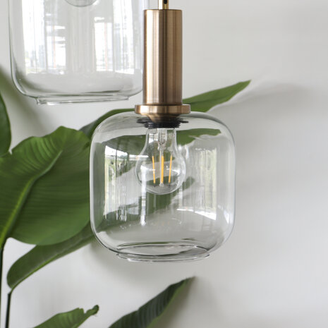 Lizzely Garden & Living Lampe suspension barre industrielle avec 6 lampes Semmy