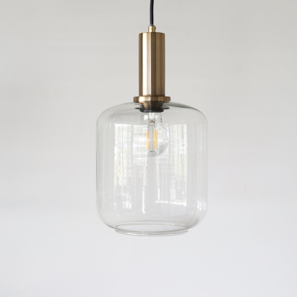 Lampe suspension barre industrielle avec 6 lampes Semmy