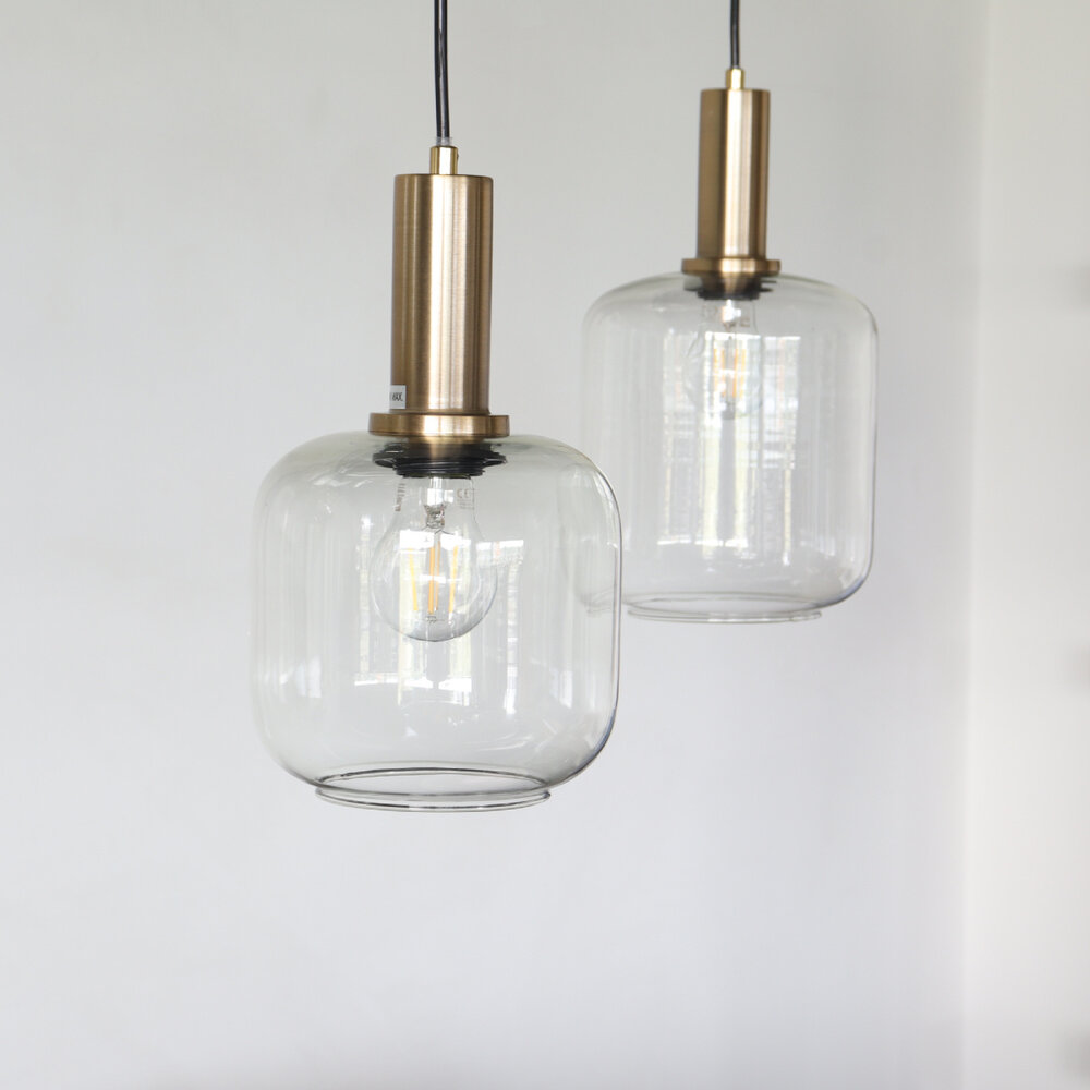 Lampe suspension barre industrielle avec 6 lampes Semmy