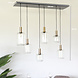 Lizzely Garden & Living Lampe suspension barre industrielle avec 6 lampes Semmy Lizzely Garden & Living Lampe suspension barre industrielle avec 6 lampes Semmy