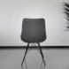 Lizzely Garden & Living Chaise de salle à manger Chesro industrielle noir Lizzely Garden & Living Chaise de salle à manger Chesro industrielle noir