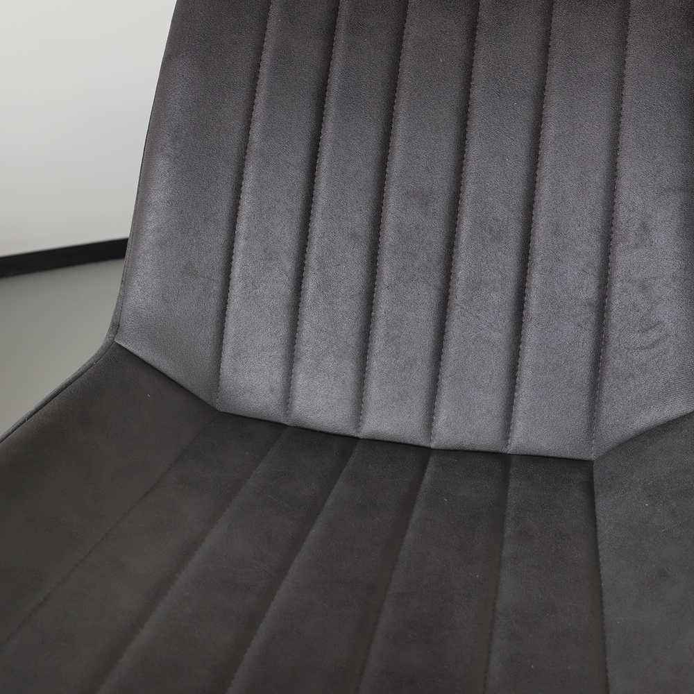 Chaise de salle à manger Chesro industrielle noir