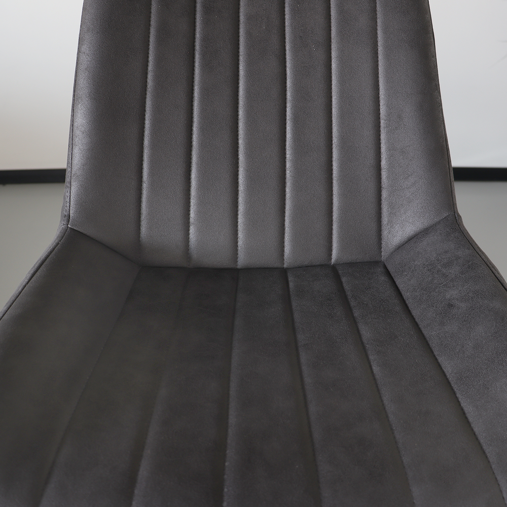 Chaise de salle à manger Chesro industrielle noir