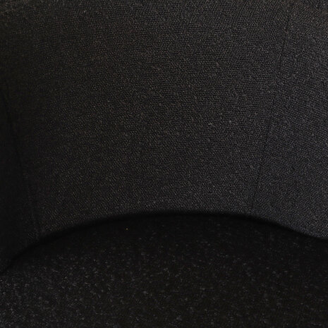 Lizzely Garden & Living Tabouret de bar Miro en tissu teddy bouclé noir