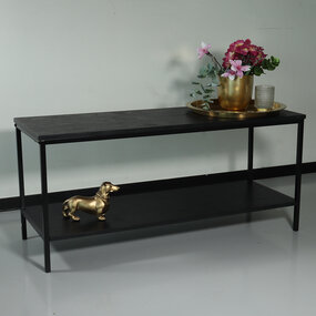 Lizzely Garden & Living Meuble TV Puck 100x36x45cm table d'appoint