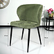 Lizzely Garden & Living Chaise de salle à manger Coco en velours côtelé vert foncé Lizzely Garden & Living Chaise de salle à manger Coco en velours côtelé vert foncé