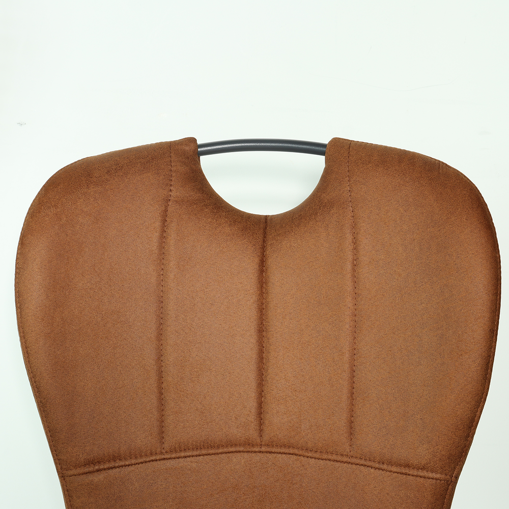 Chaise de salle à manger Yara avec poignée cognac industriel Chaise de salle à manger Yara avec poignée cognac industriel