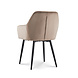 Lizzely Garden & Living Chaise de salle à manger avec accoudoir Paco en velours champagne Lizzely Garden & Living Chaise de salle à manger avec accoudoir Paco en velours champagne