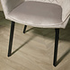 Lizzely Garden & Living Chaise de salle à manger Yurgan marron clair velours avec accoudoirs Lizzely Garden & Living Chaise de salle à manger Yurgan marron clair velours avec accoudoirs