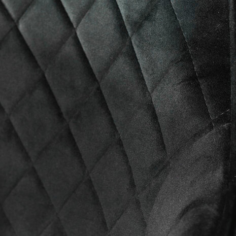 Lizzely Garden & Living Chaise de salle à manger Yurgan velours noir avec accoudoirs Lizzely Garden & Living Chaise de salle à manger Yurgan velours noir avec accoudoirs