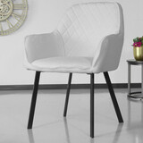 Lizzely Garden & Living Chaise de salle à manger avec accoudoirs Yurgan teddy bouclé blanc Lizzely Garden & Living Chaise de salle à manger avec accoudoirs Yurgan teddy bouclé blanc