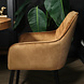Lizzely Garden & Living Chaise de salle à manger Yurgan velours marron avec accoudoirs Lizzely Garden & Living Chaise de salle à manger Yurgan velours marron avec accoudoirs
