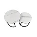 Lizzely Garden & Living Table basse ronde 2 pièces aspect marbre Lotte blanc table d'appoint en pierre