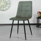 Lizzely Garden & Living Chaise de salle à manger Catoo vert foncé