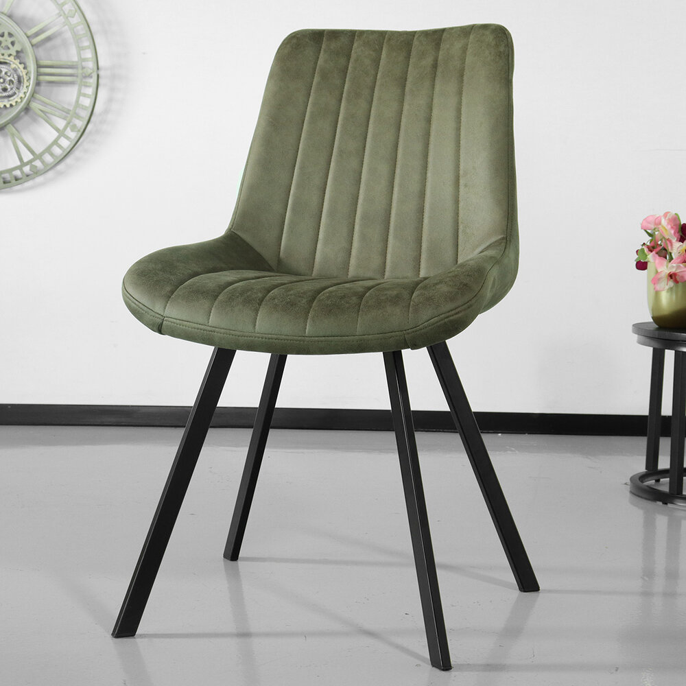 Chaise de salle à manger Susta vert foncé