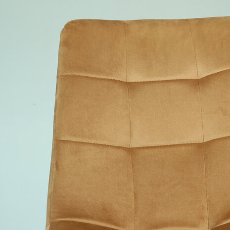 Lizzely Garden & Living Chaise de salle à manger Catoo velours marron/or Lizzely Garden & Living Chaise de salle à manger Catoo velours marron/or