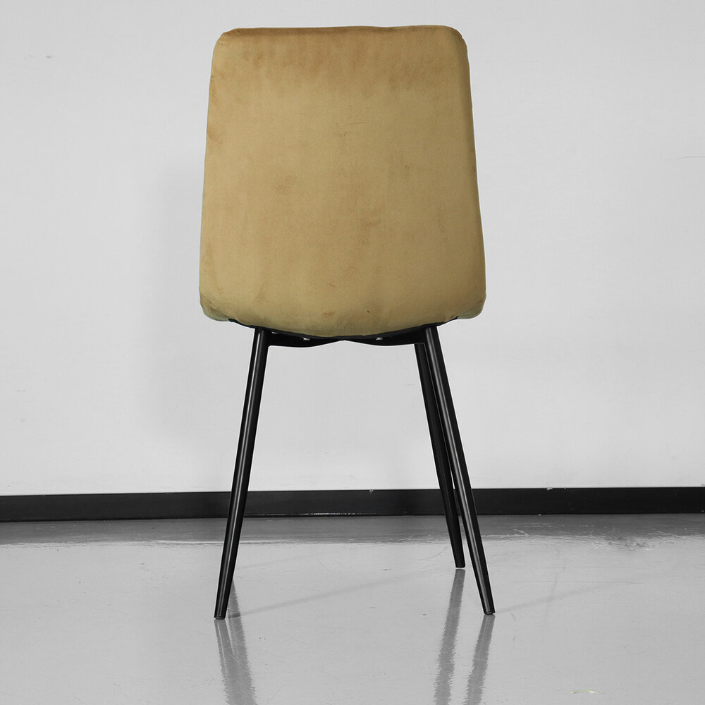 Chaise de salle à manger Catoo velours marron/or Chaise de salle à manger Catoo velours marron/or