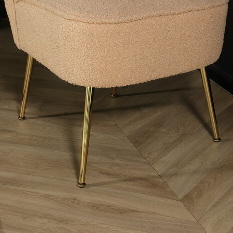 Lizzely Garden & Living Canapé-fauteuil 1 personne rose clair en tissu teddy Lizzely Garden & Living Canapé-fauteuil 1 personne rose clair en tissu teddy