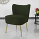 Lizzely Garden & Living Canapé-fauteuil 1 personne vert en tissu teddy Lizzely Garden & Living Canapé-fauteuil 1 personne vert en tissu teddy