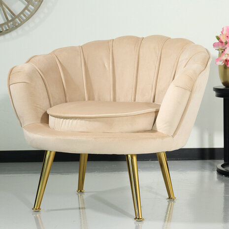 Lizzely Garden & Living Fauteuil enfant Belle sable canapé 1 place