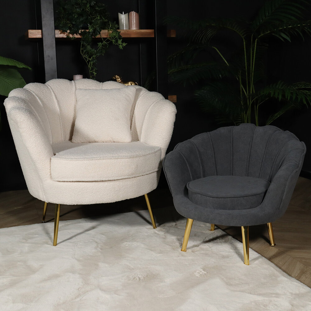 Fauteuil enfant Belle gris foncé canapé 1 place