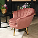 Lizzely Garden & Living Fauteuil enfant Belle vieux rose canapé 1 place