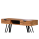 Lizzely Garden & Living Coiffeuse Samira en bois de manguier massif 2 tiroirs 120cm table de maquillage
