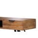 Lizzely Garden & Living Coiffeuse Samira en bois de manguier massif 2 tiroirs 120cm table de maquillage