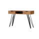 Lizzely Garden & Living Coiffeuse Samira en bois de manguier massif 2 tiroirs 120cm table de maquillage
