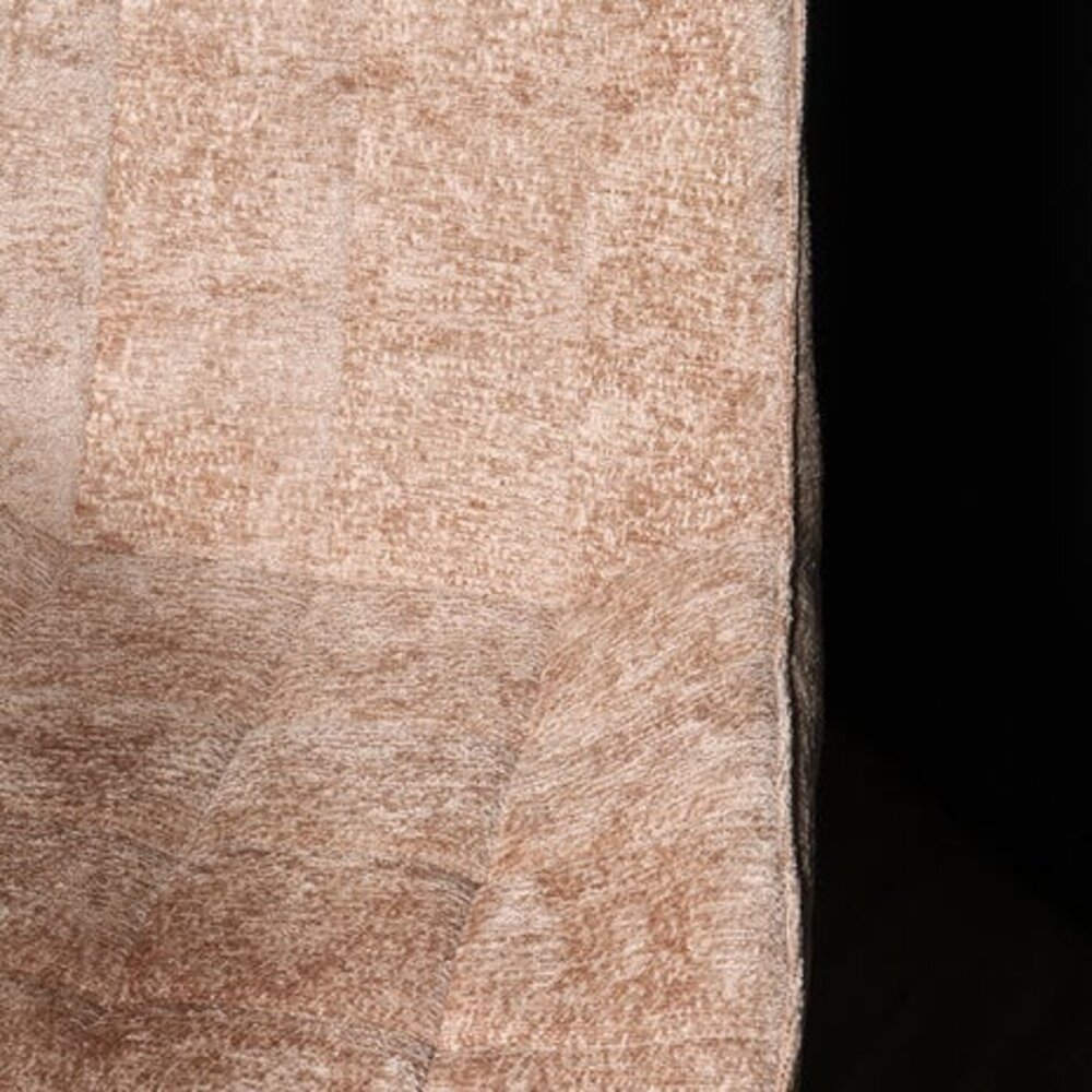 Chaise de salle à manger De Vince en velours chenillé taupe