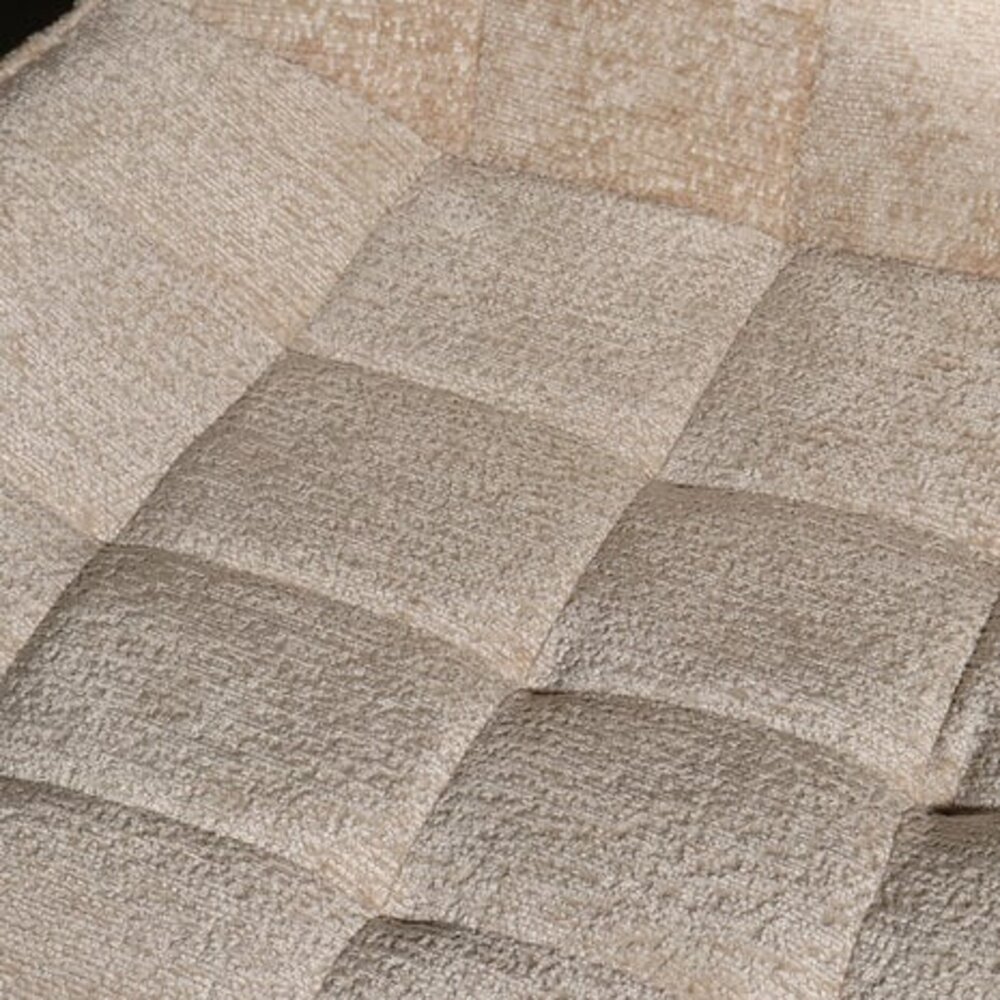 Chaise de salle à manger De Vince en velours chenillé beige Chaise de salle à manger De Vince en velours chenillé beige